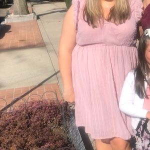 Plus Size Dusty Rose Dress